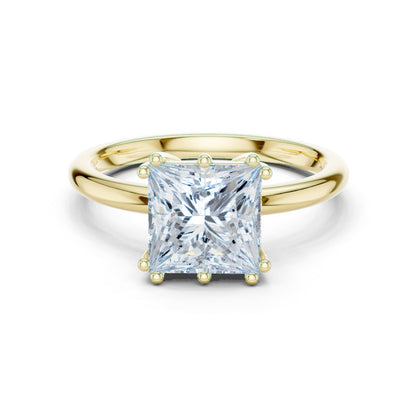 Princess Lab Grown Diamond Solitaire Engagement Ring
