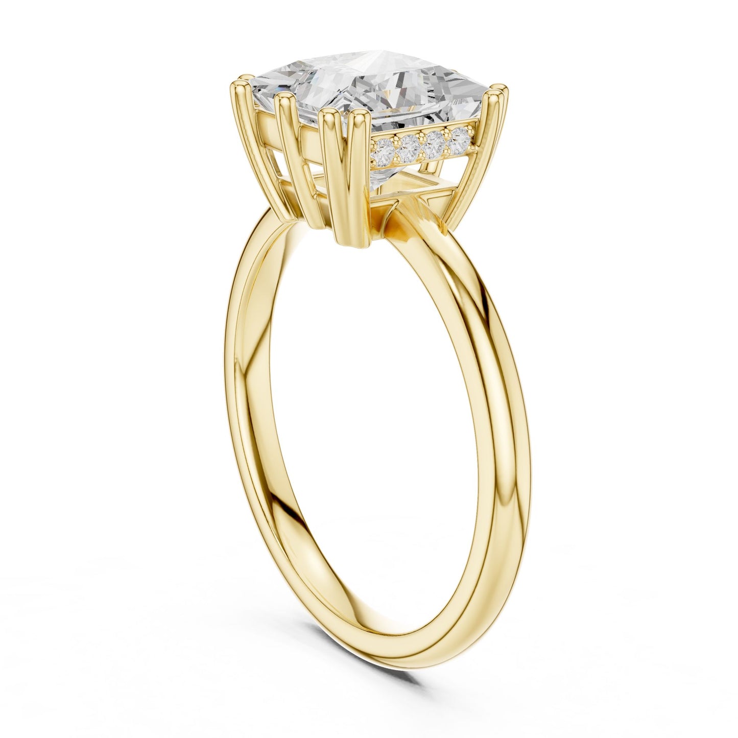 Princess Lab Grown Diamond Solitaire Engagement Ring