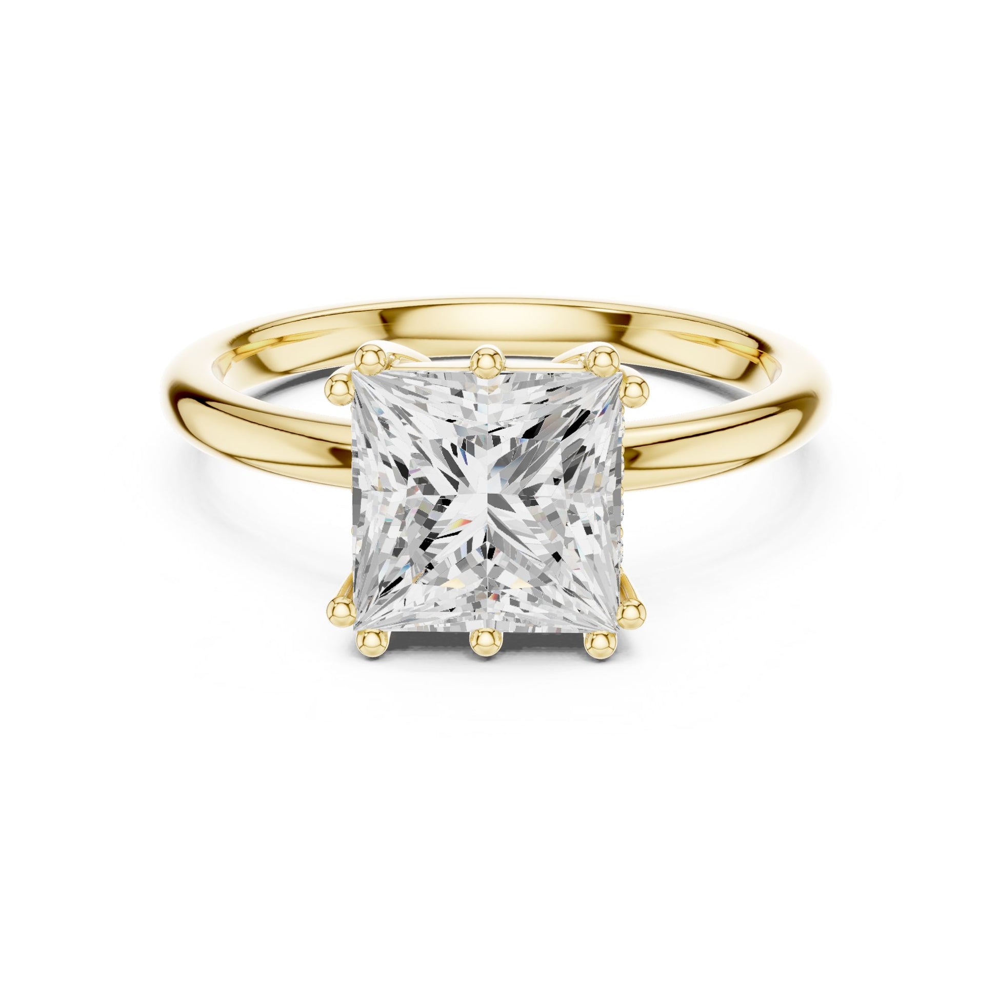 Princess Lab Grown Diamond Solitaire Engagement Ring