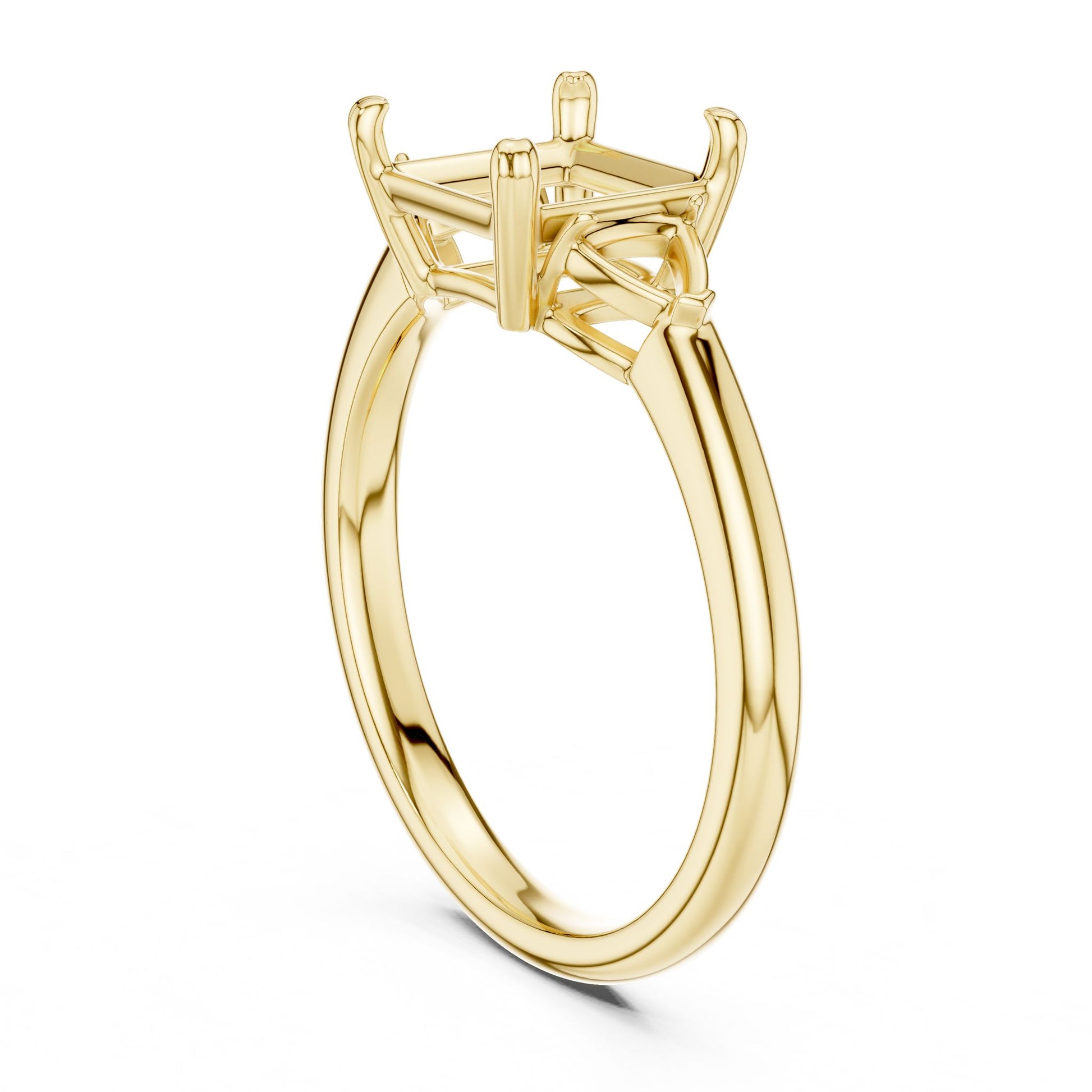 Princess Lab Grown Diamond Three-Stone Engagement Ring