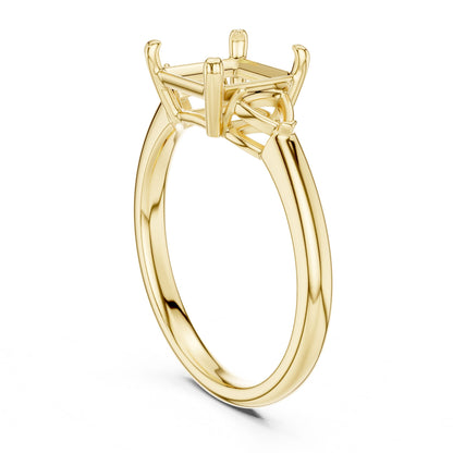 Princess Lab Grown Diamond Three-Stone Engagement Ring