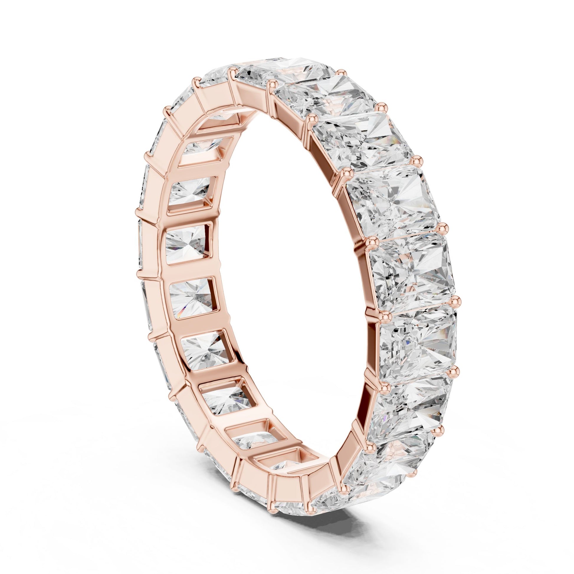 Men's Radiant Lab Grown Diamond Pave Ring