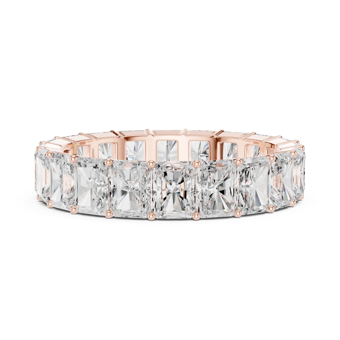 Men's Radiant Lab Grown Diamond Pave Ring