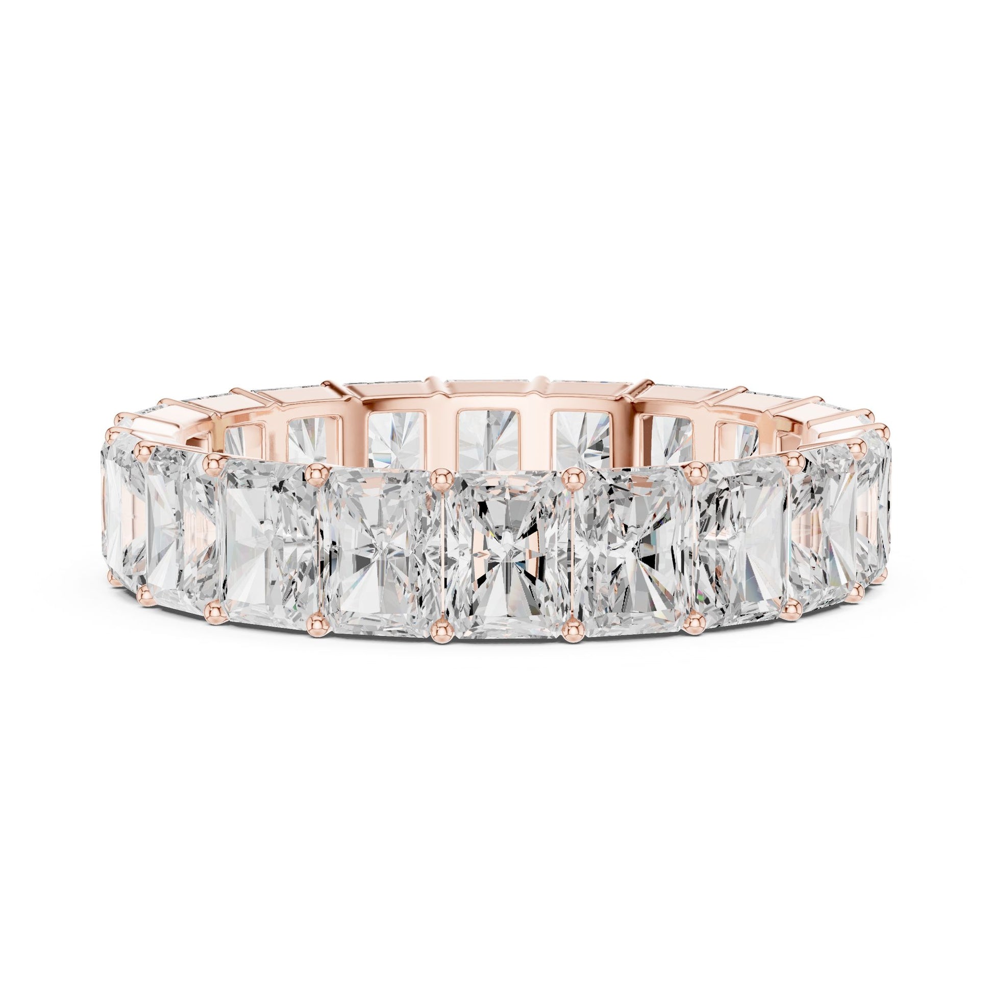 Men's Radiant Lab Grown Diamond Pave Ring