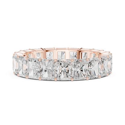 Men's Radiant Lab Grown Diamond Pave Ring