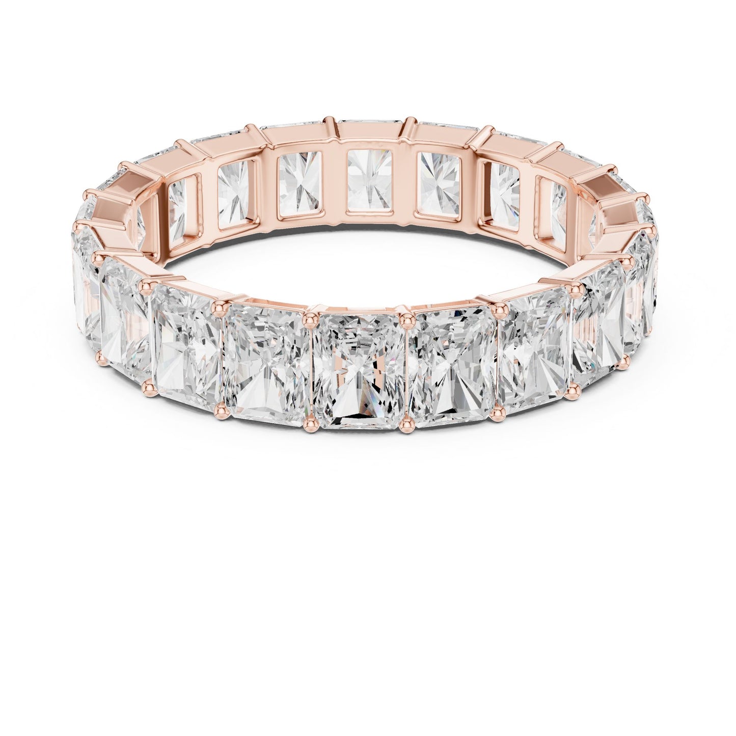Men's Radiant Lab Grown Diamond Pave Ring