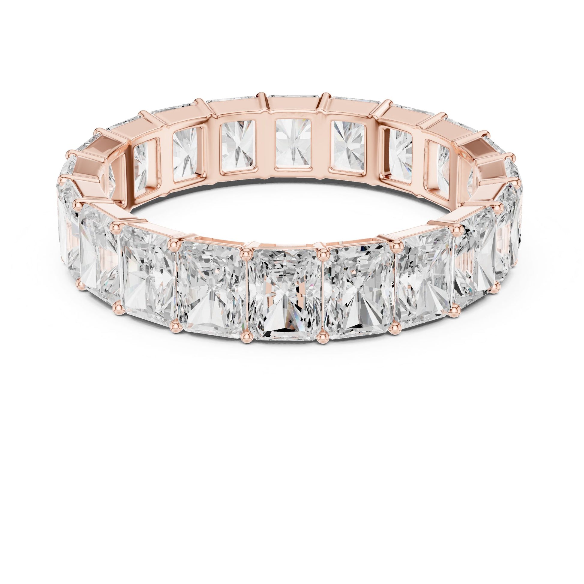 Men's Radiant Lab Grown Diamond Pave Ring