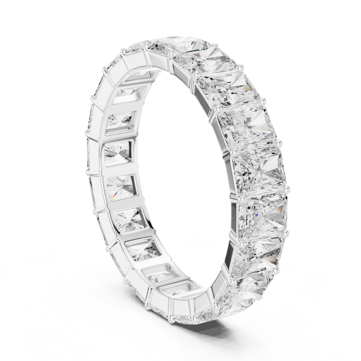 Men's Radiant Lab Grown Diamond Pave Ring
