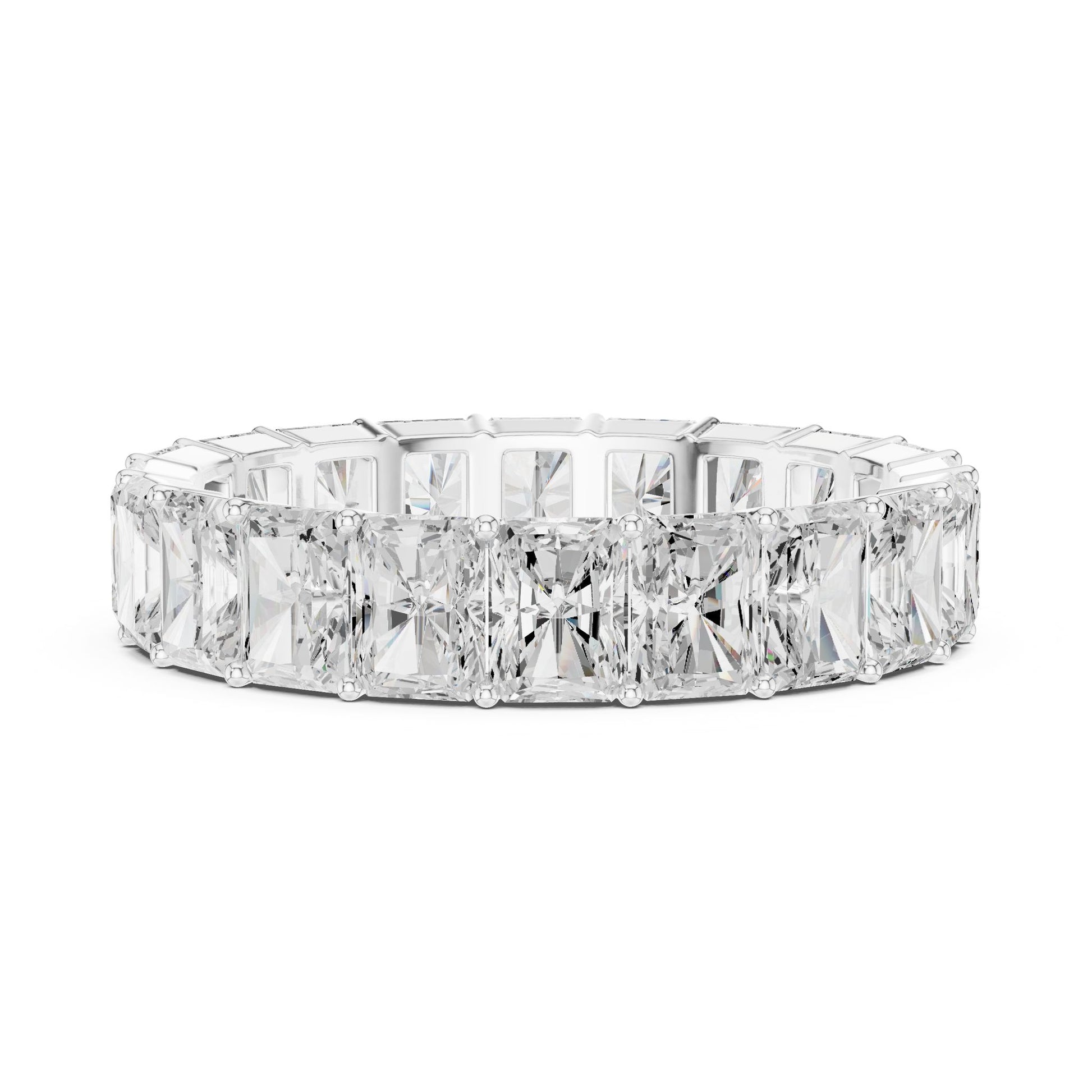 Men's Radiant Lab Grown Diamond Pave Ring