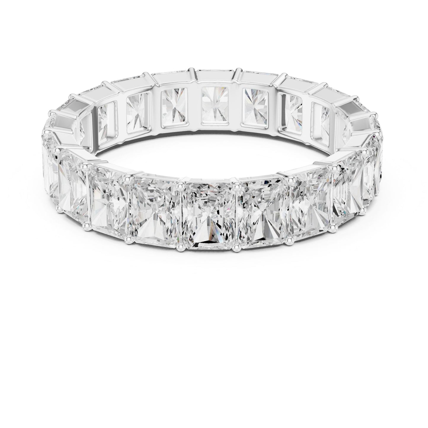 Men's Radiant Lab Grown Diamond Pave Ring