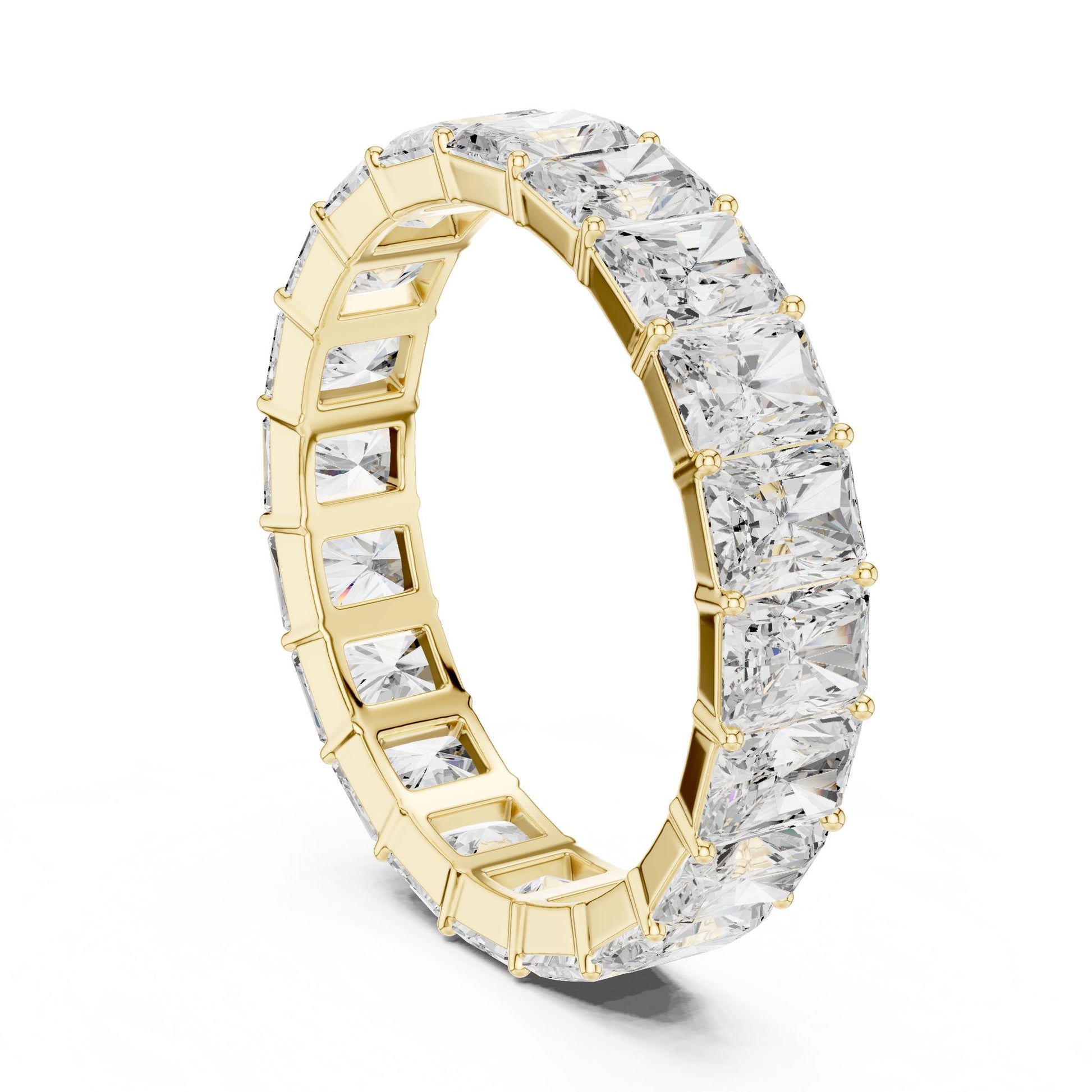 Men's Radiant Lab Grown Diamond Pave Ring