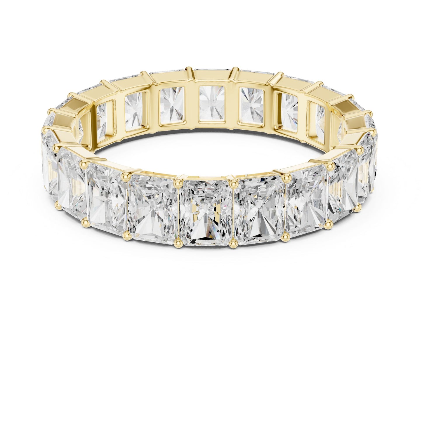 Men's Radiant Lab Grown Diamond Pave Ring