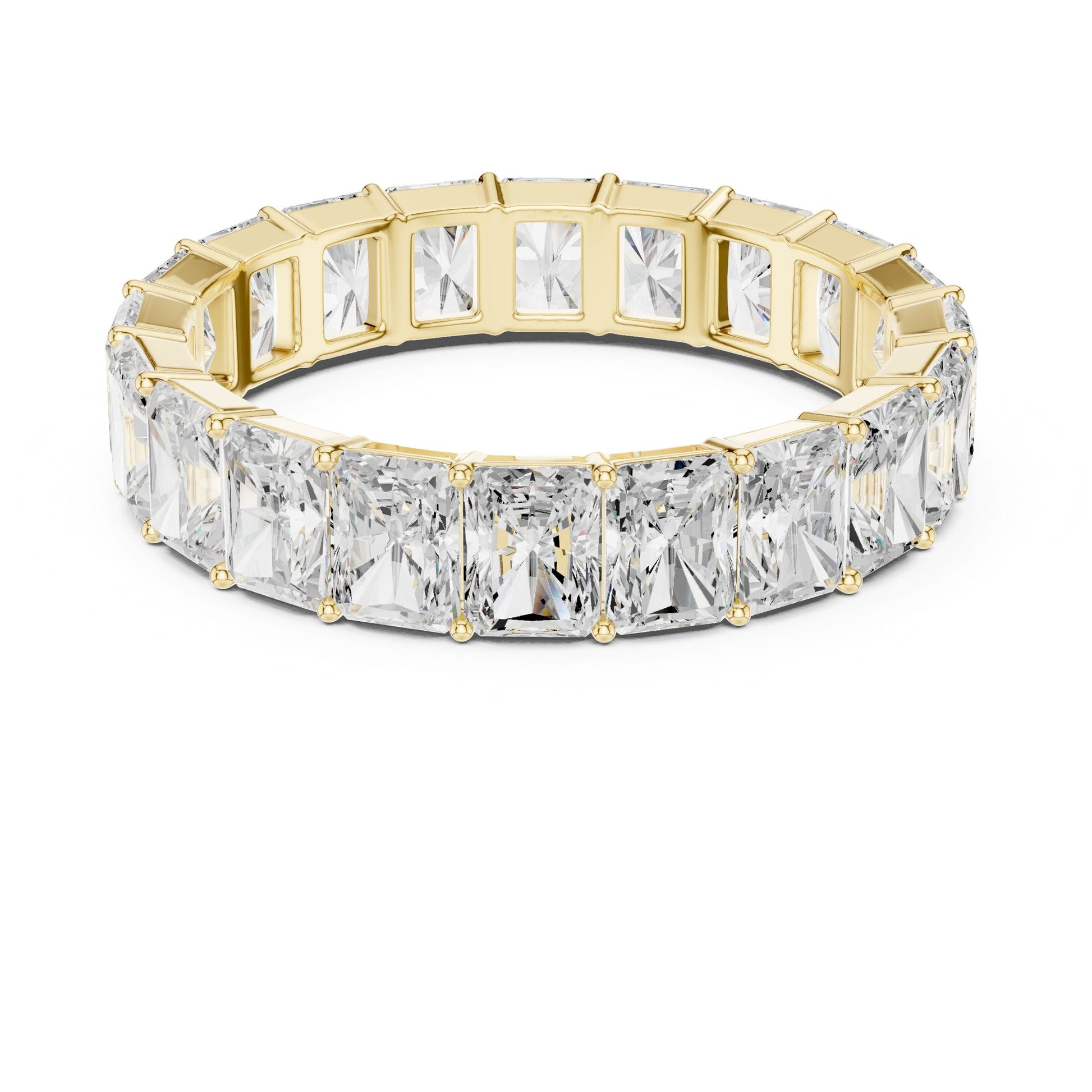 Men's Radiant Lab Grown Diamond Pave Ring