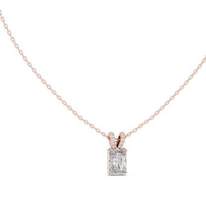 Radiant Lab Grown Diamond Pendant