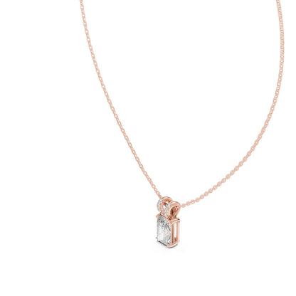 Radiant Lab Grown Diamond Pendant