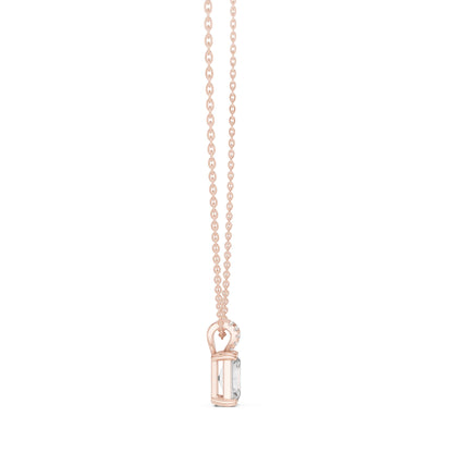 Radiant Lab Grown Diamond Pendant