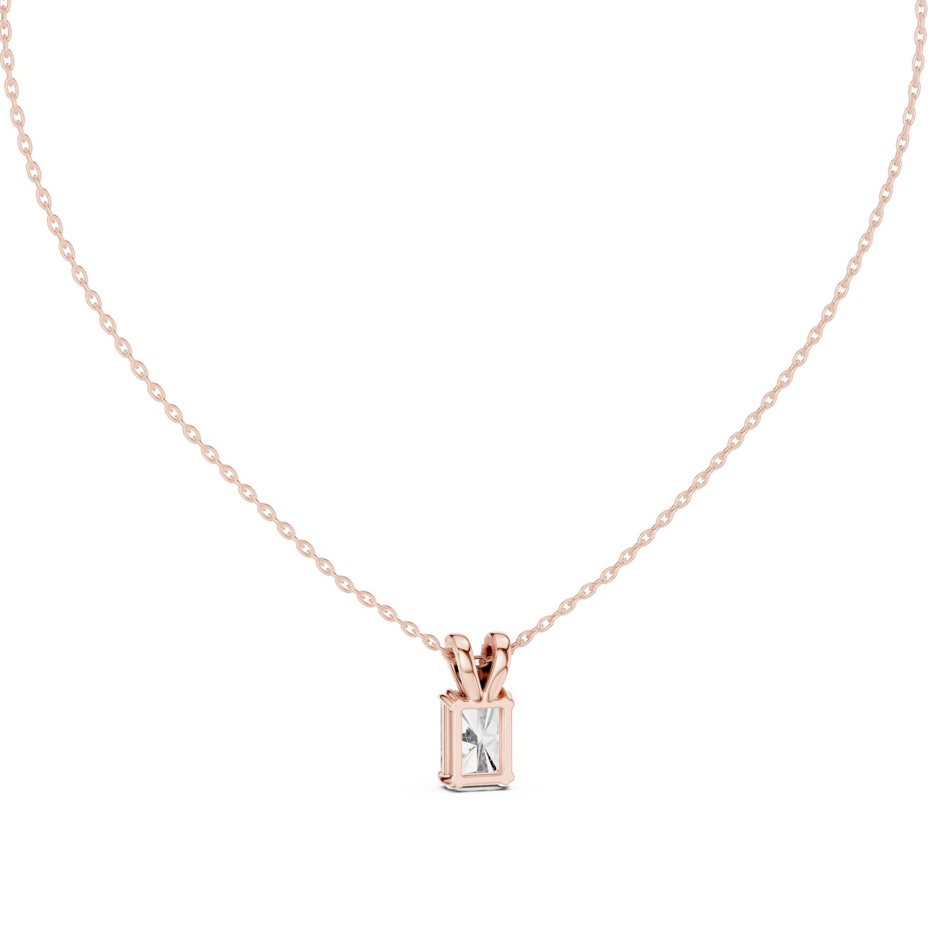 Radiant Lab Grown Diamond Pendant