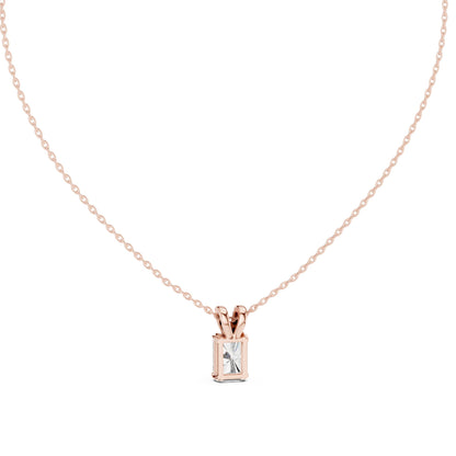 Radiant Lab Grown Diamond Pendant