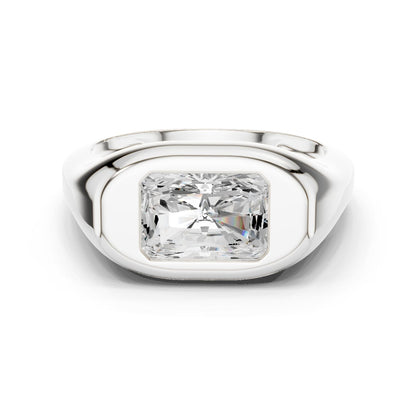Radiant Lab Grown Diamond Solitaire Engagement Ring