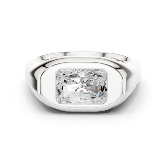 Radiant Lab Grown Diamond Solitaire Engagement Ring