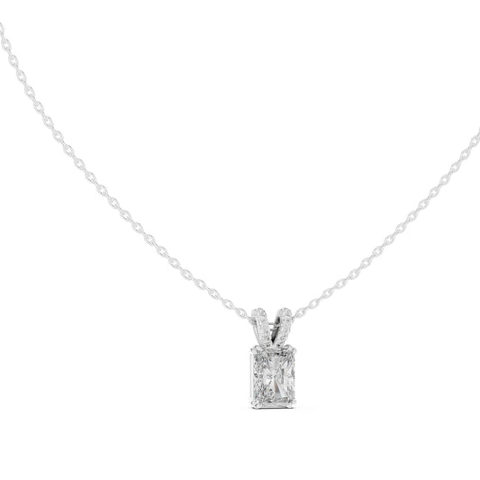 Radiant Lab Grown Diamond Pendant