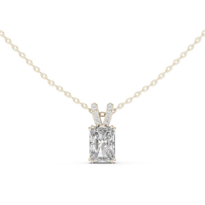 Radiant Lab Grown Diamond Pendant