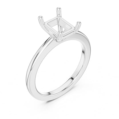 Radiant Lab Grown Diamond Solitaire Engagement Ring