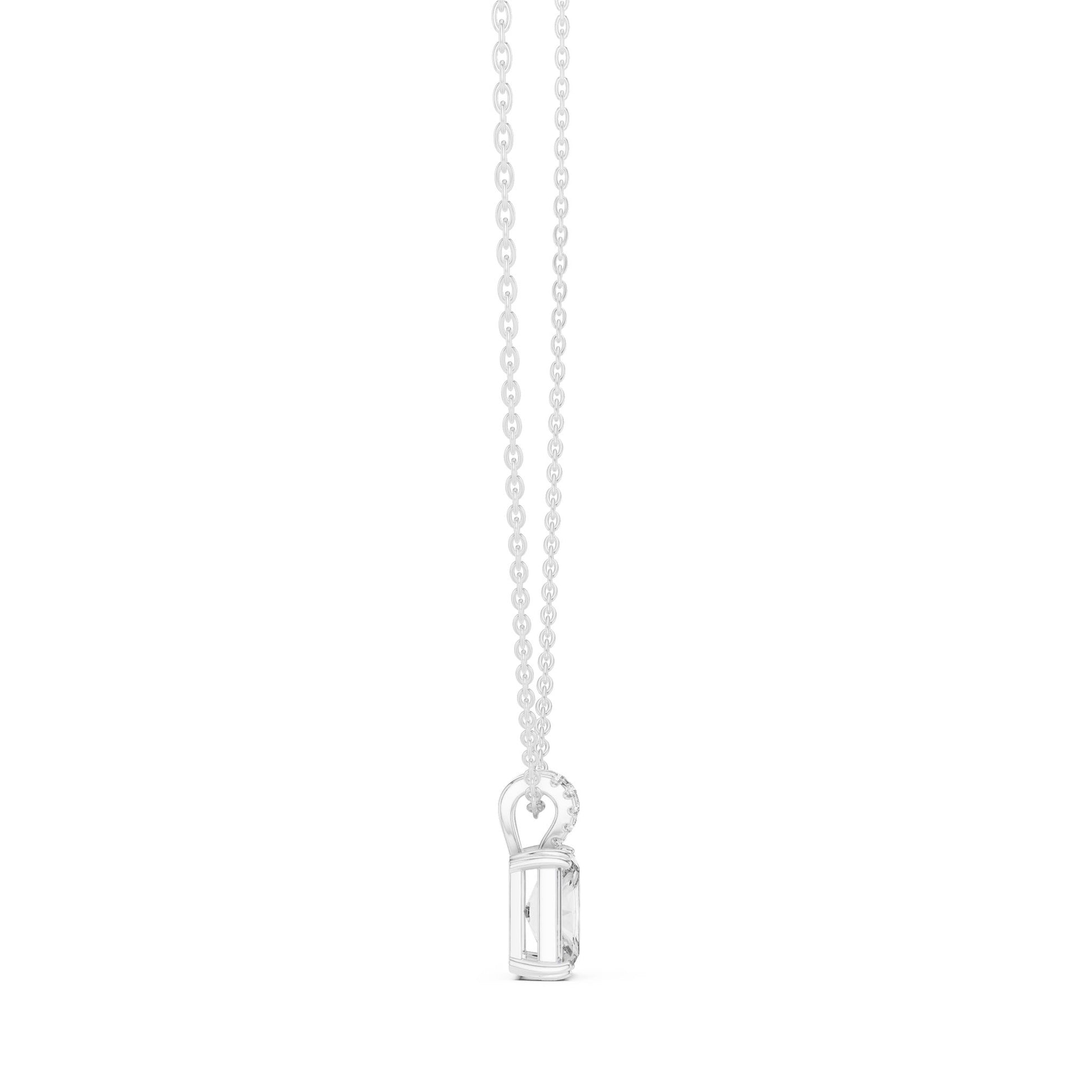 Radiant Lab Grown Diamond Pendant