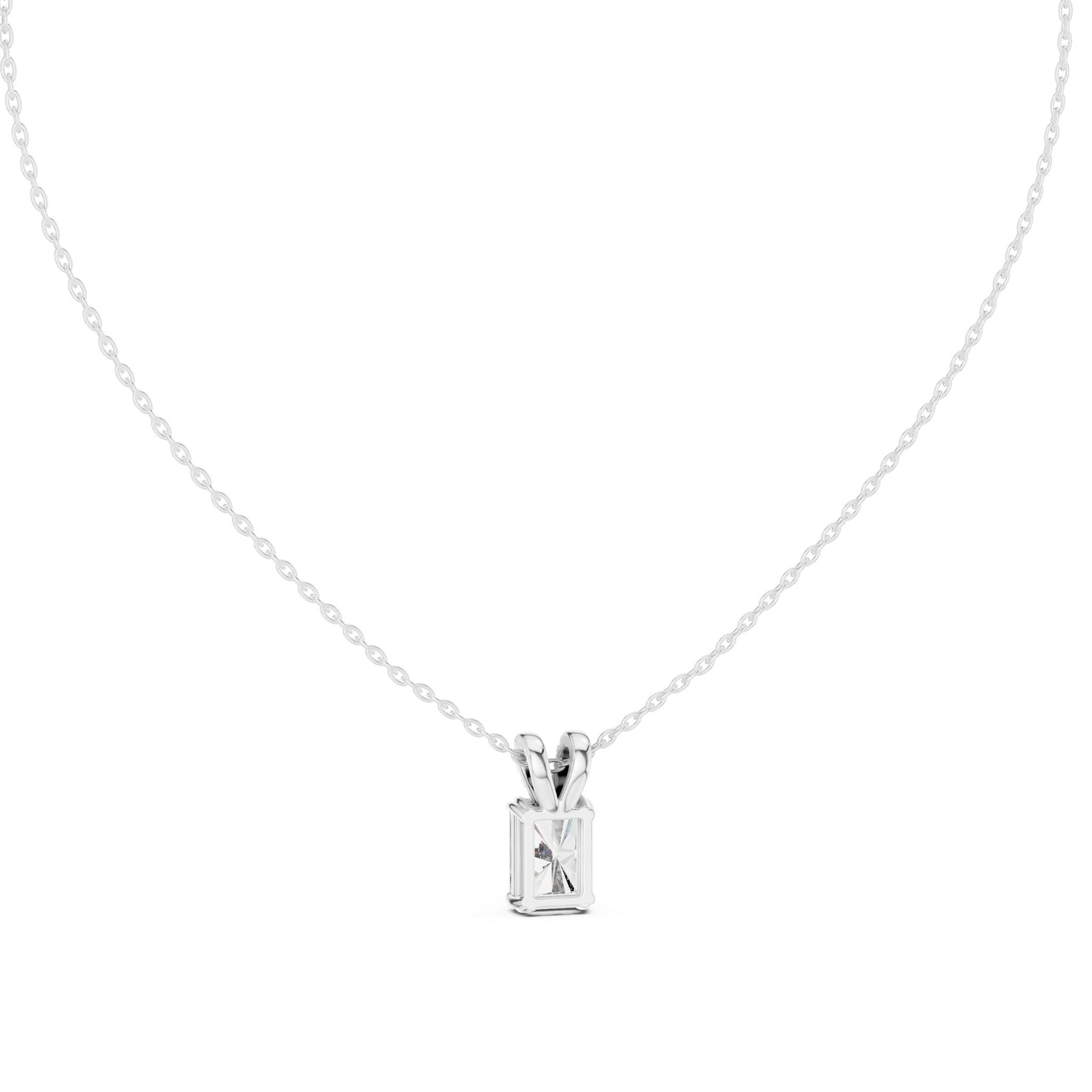 Radiant Lab Grown Diamond Pendant