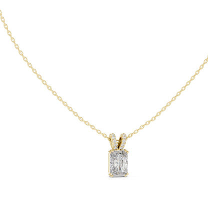 Radiant Lab Grown Diamond Pendant