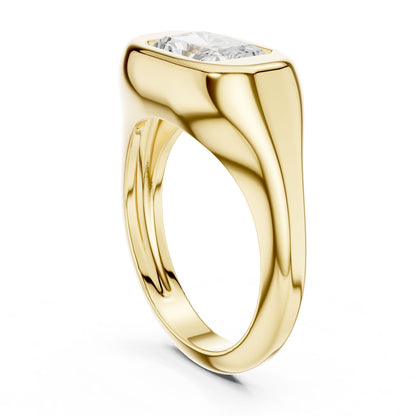 Radiant Lab Grown Diamond Solitaire Engagement Ring