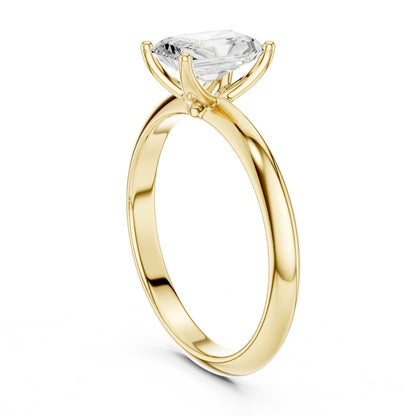 Radiant Lab Grown Diamond Solitaire Engagement Ring