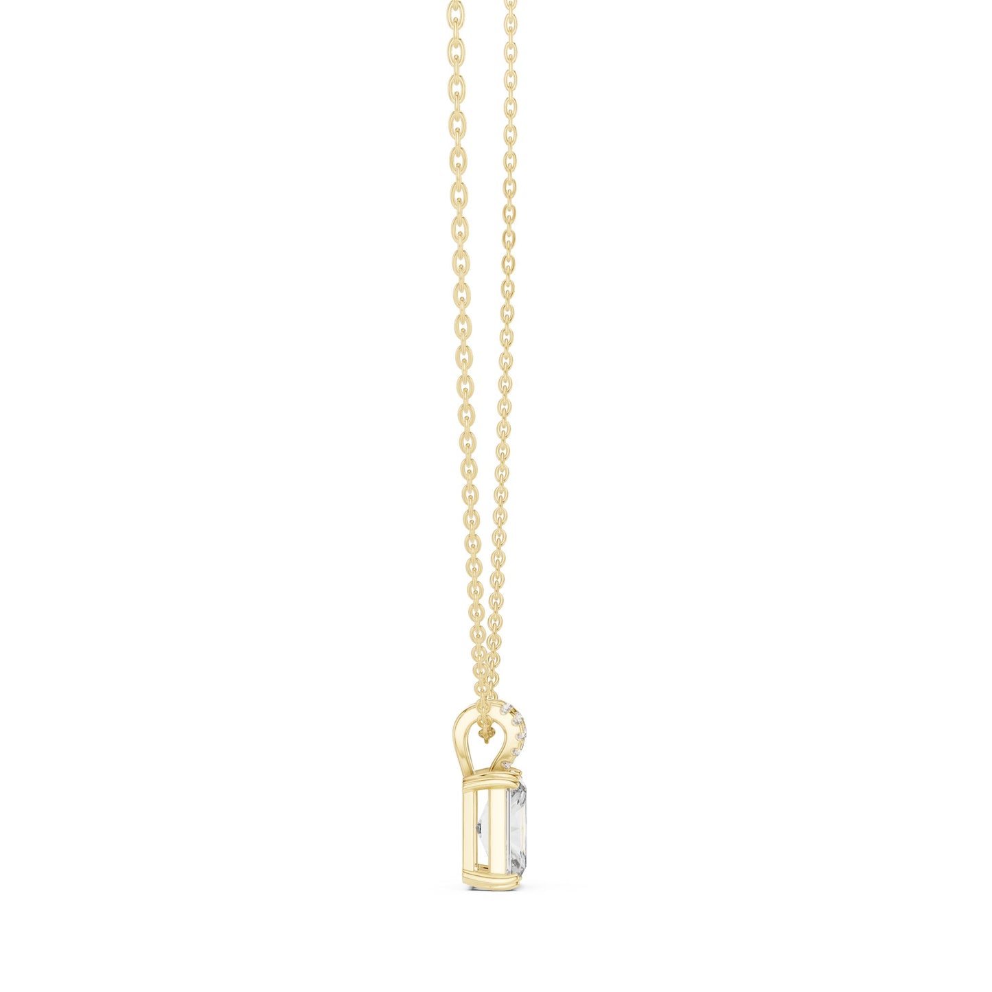 Radiant Lab Grown Diamond Pendant