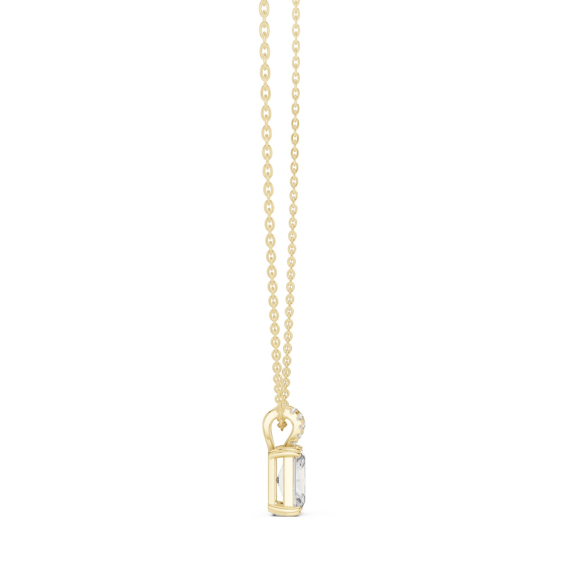 Radiant Lab Grown Diamond Pendant