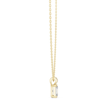 Radiant Lab Grown Diamond Pendant