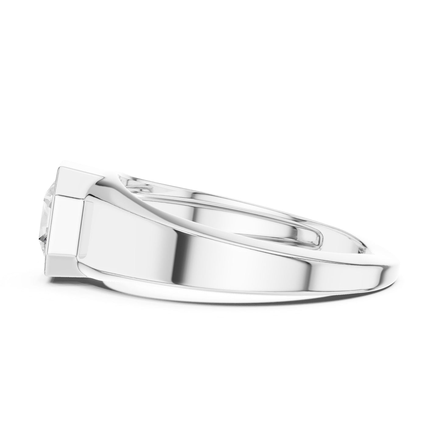Men's Radiant Lab Grown Diamond Ring