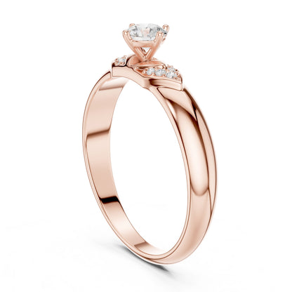 Women's Round Lab Grown Diamond Bypass Ring