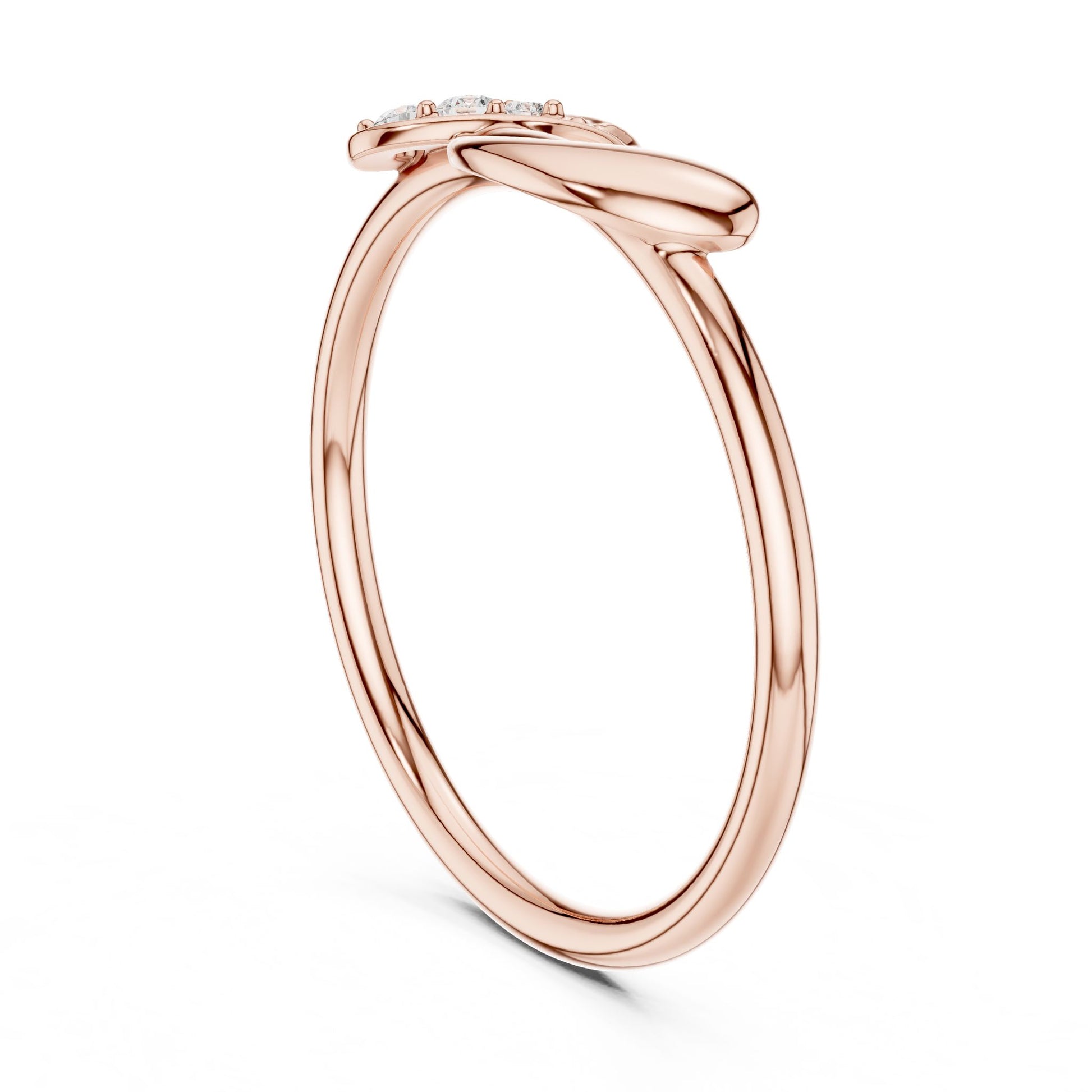 Women's Round Lab Grown Diamond Bypass Ring