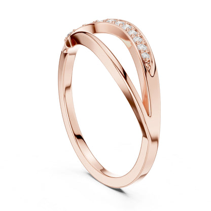 Women's Round Lab Grown Diamond Bypass Ring