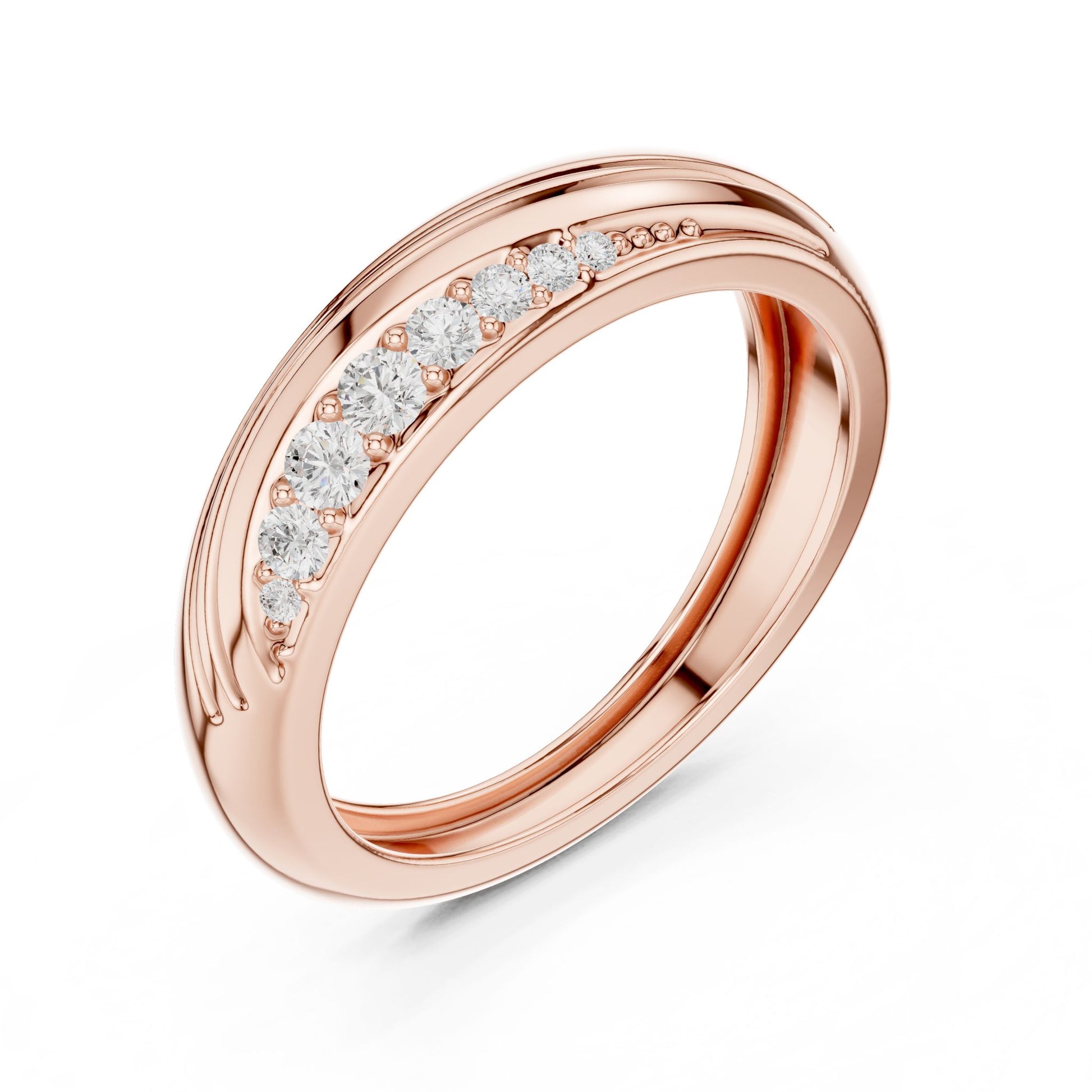 Men's Round Lab Grown Diamond Bypass Ring