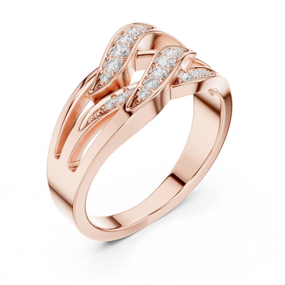 Women's Round Lab Grown Diamond Bypass Ring