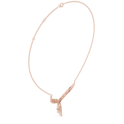 Round Lab Grown Diamond Bypass Pendant