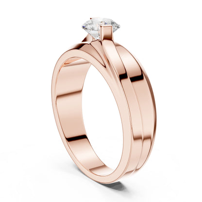 Men's Round Lab Grown Diamond Bypass Ring