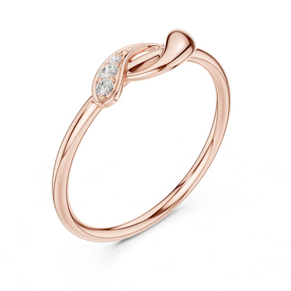 Women's Round Lab Grown Diamond Bypass Ring