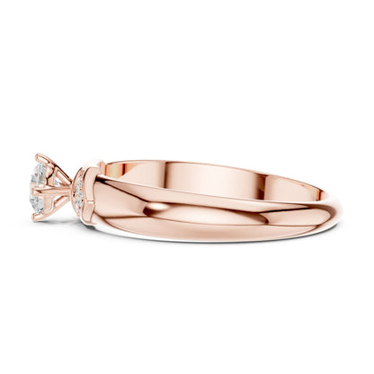 Women's Round Lab Grown Diamond Bypass Ring