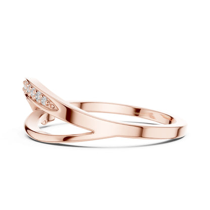 Women's Round Lab Grown Diamond Bypass Ring