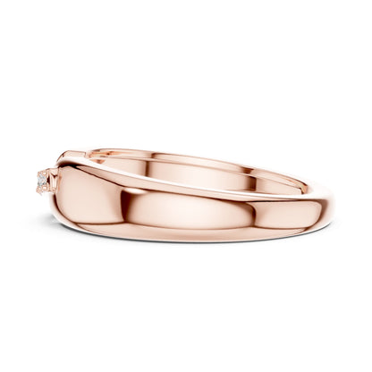 Men's Round Lab Grown Diamond Bypass Ring