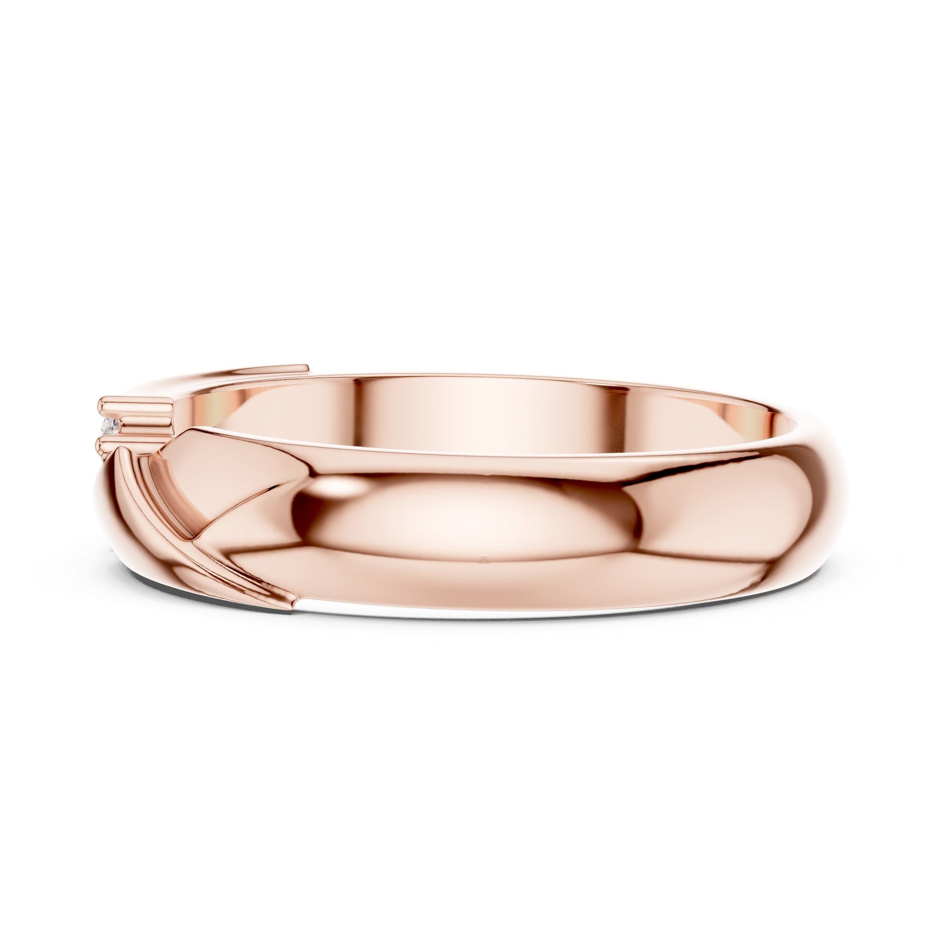 Men's Round Lab Grown Diamond Bypass Ring