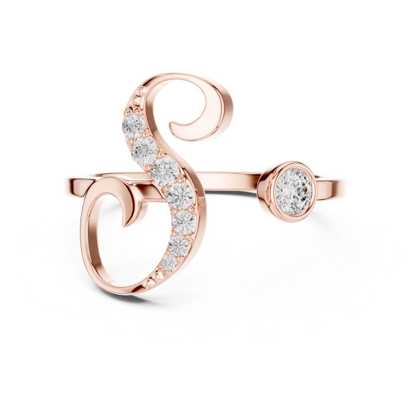 Women's Round Lab Grown Diamond Bypass Ring
