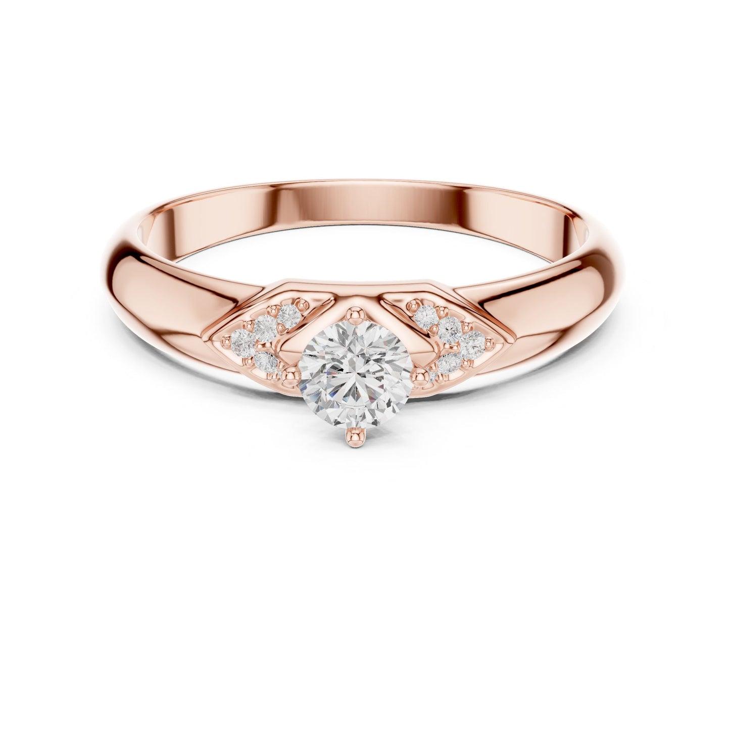 Women's Round Lab Grown Diamond Bypass Ring